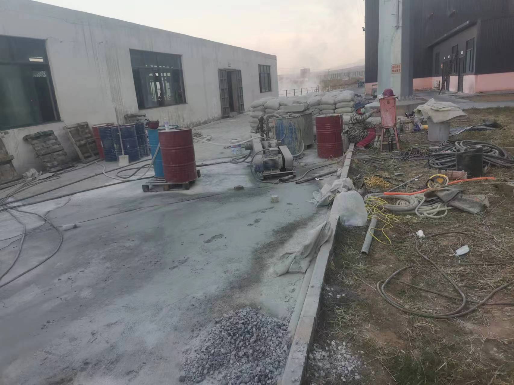 苏尼特右厂房地基沉降注浆